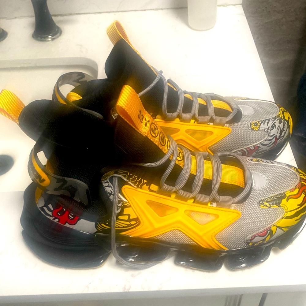 No name brand they were fun at my sneaker ball everyone loved them